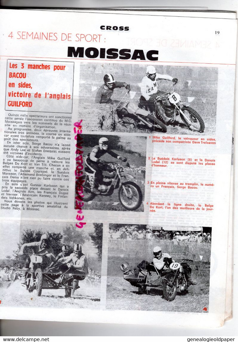 MOTO REVUE-1970-N° 1991-CROSS-GRASS TRACK-DRESDA DEGENS-BOL OR- LINAS MONTLHERY-LAGUEPIE-LAVAUR-MOISSAC-APOLDA-CHINON