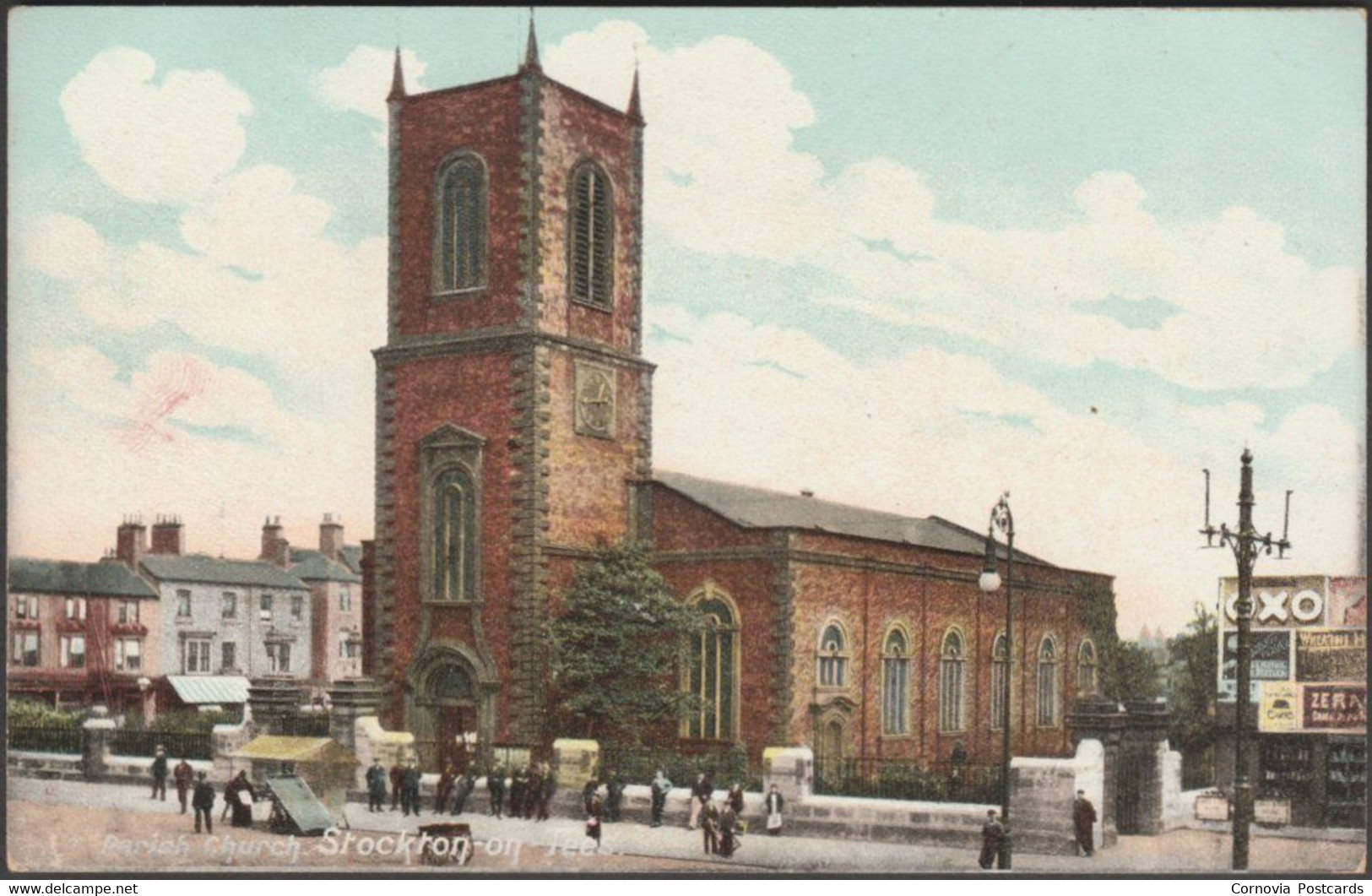 Parish Church, Stockton-on-Tees, Durham, C.1905 - Brown & Rawcliffe Postcard - Stockton-on-tees