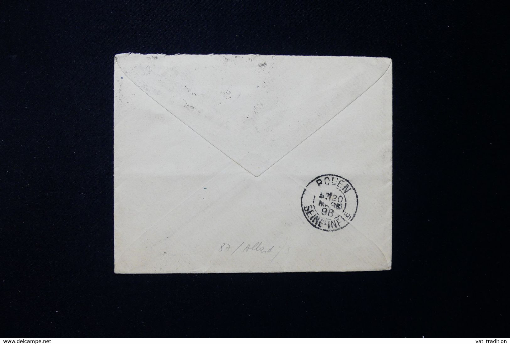 MONACO - Affranchissement Prince Albert 1er En Bande De 3 Sur Enveloppe Pour Rouen En 1898  - L 132327 - Covers & Documents