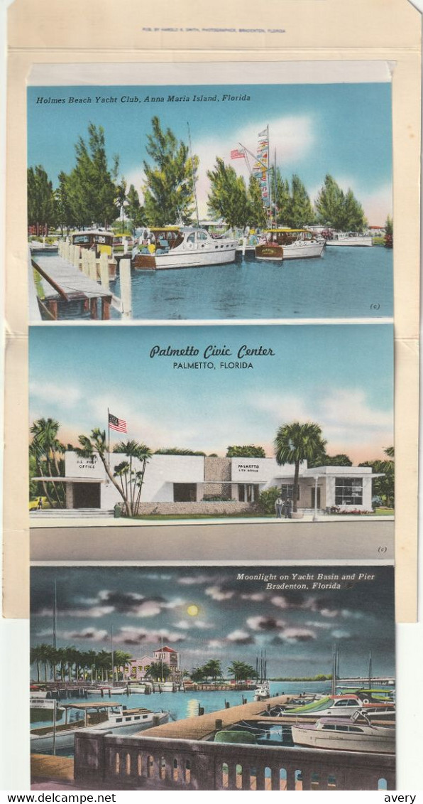 Souvenir Folder Of Bradenton Palmetto And Gulf Beaches, Florida - Bradenton