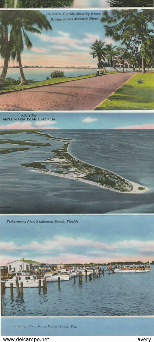 Souvenir Folder Of Bradenton Palmetto And Gulf Beaches, Florida - Bradenton