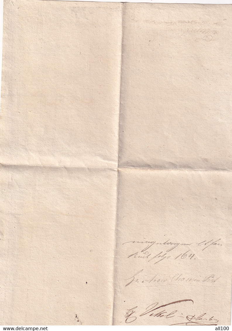 A19445 - INVOICE FROM AUSTRIAN EMPIRE  1832 OLD HANDWRITTEN DOCUMENT HERR VIKOL SOLL AN ARON COHN IN PESTH FUR FOLGENDE - Autriche