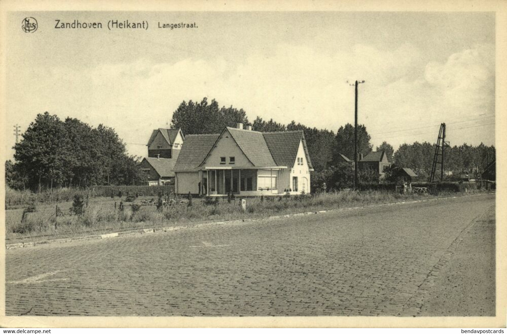 Belgium, ZANDHOVEN, Heikant, Langstraat (1950s) Postcard - Zandhoven