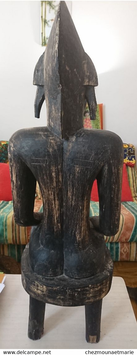 AFRIQUE SCULPTURE MATERNITE SENOUFO ? BOIS 85 CM DE HAUTEUR 25 CM DE LARGEUR ENVIRON - Afrikaanse Kunst
