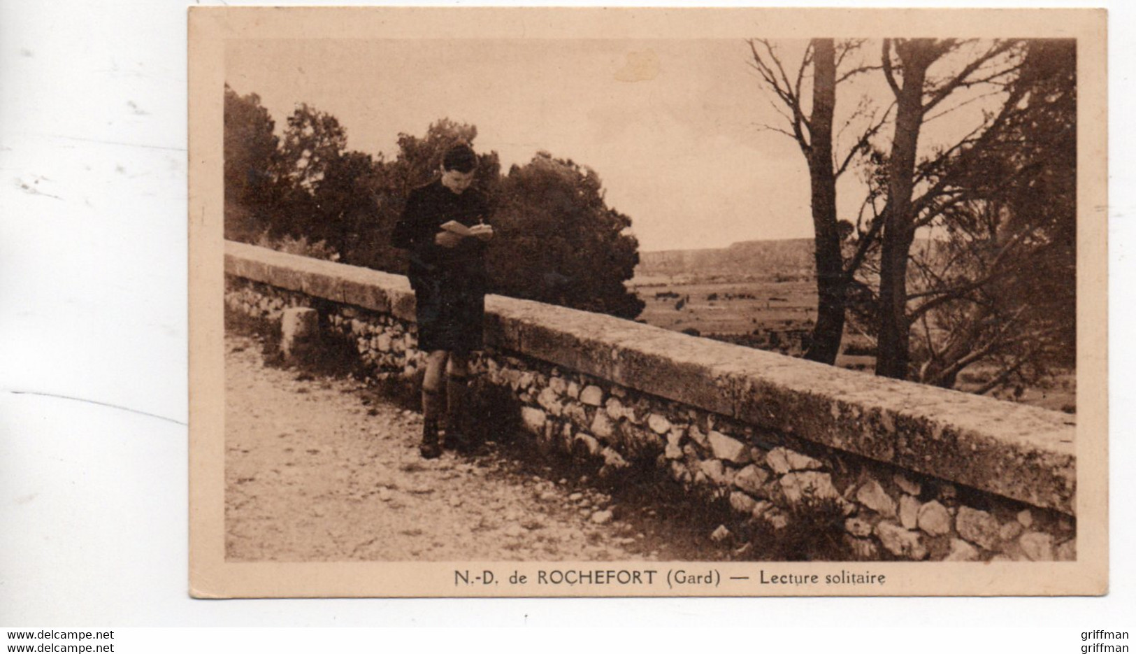 NOTRE DAME DE ROCHEFORT DU GARD LECTURE SOLITAIRE TBE - Rochefort-du-Gard