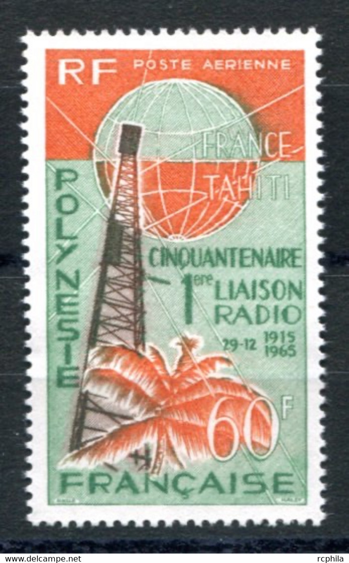 RC 23862 POLYNESIE COTE 23,50€ PA N° 16 LIAISON RADIO AVEC LA METROPOLE NEUF ** MNH - Unused Stamps