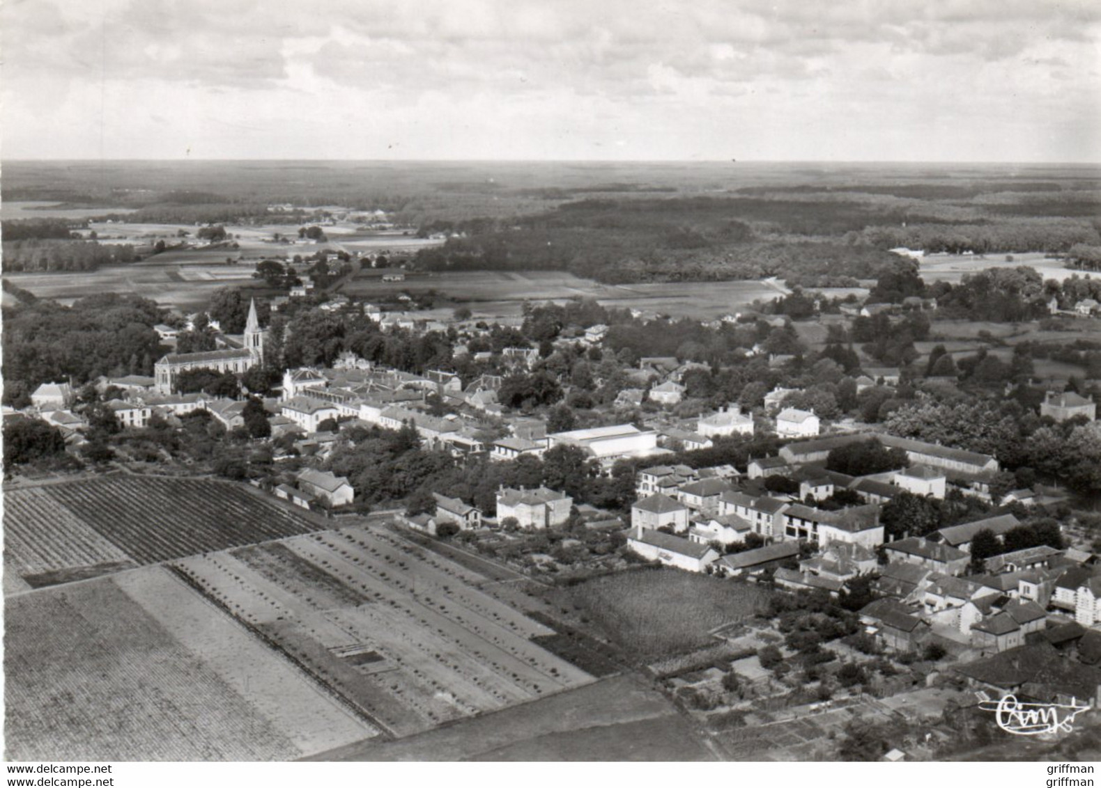 SOUSTONS VUE GENERALE AERIENNE CPSM GM TBE - Soustons