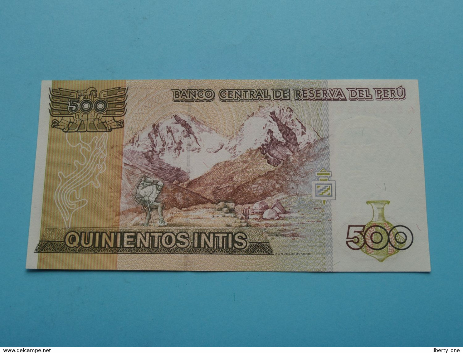500 Quinientos Intis ( 24 De Junio 1987 - A2330045R ) PERU ( For Grade, Please See Photo ) UNC ! - Peru