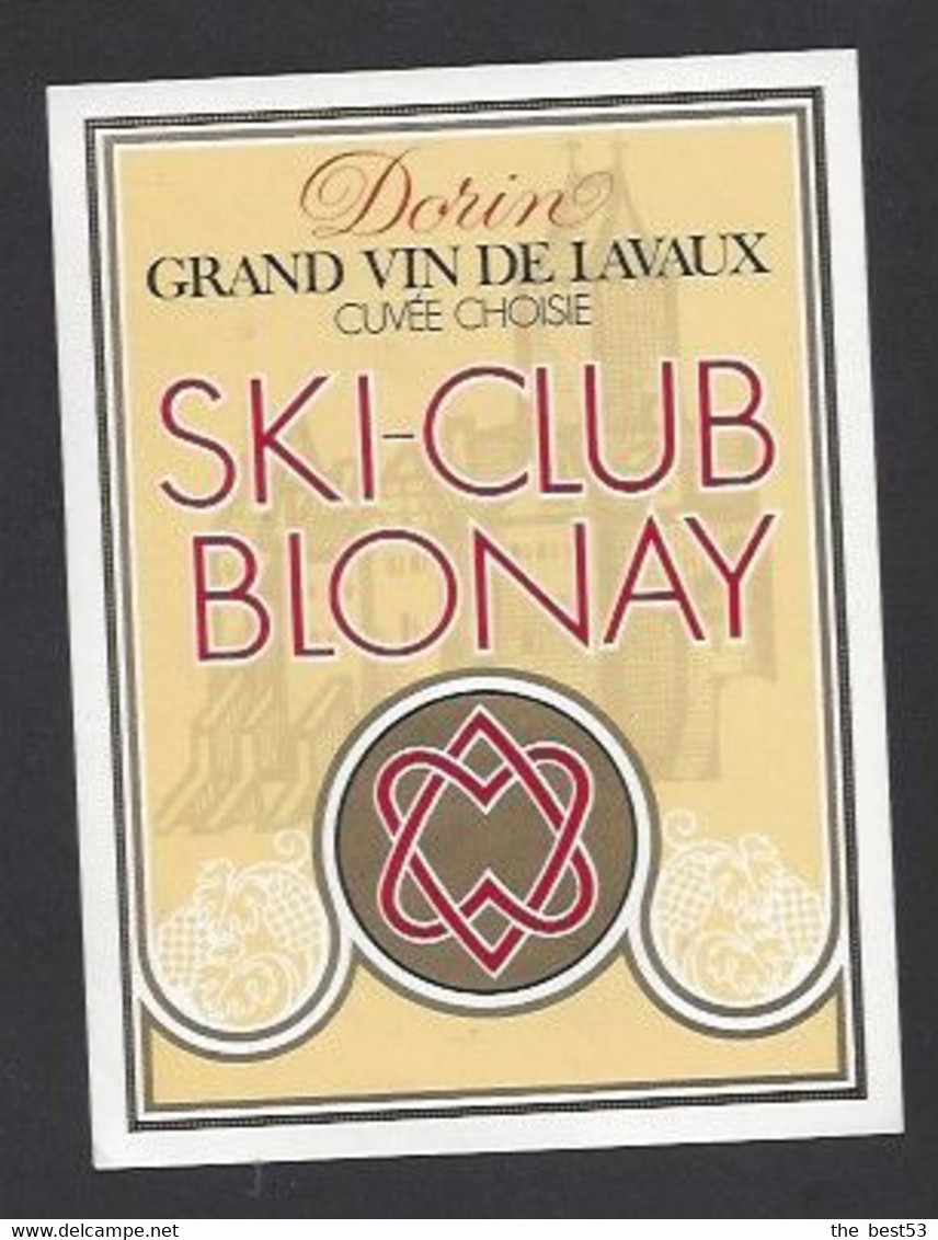 Etiquette De Vin De Lavaux  -  Ski Club  De Blonay   (Suisse) - Ski