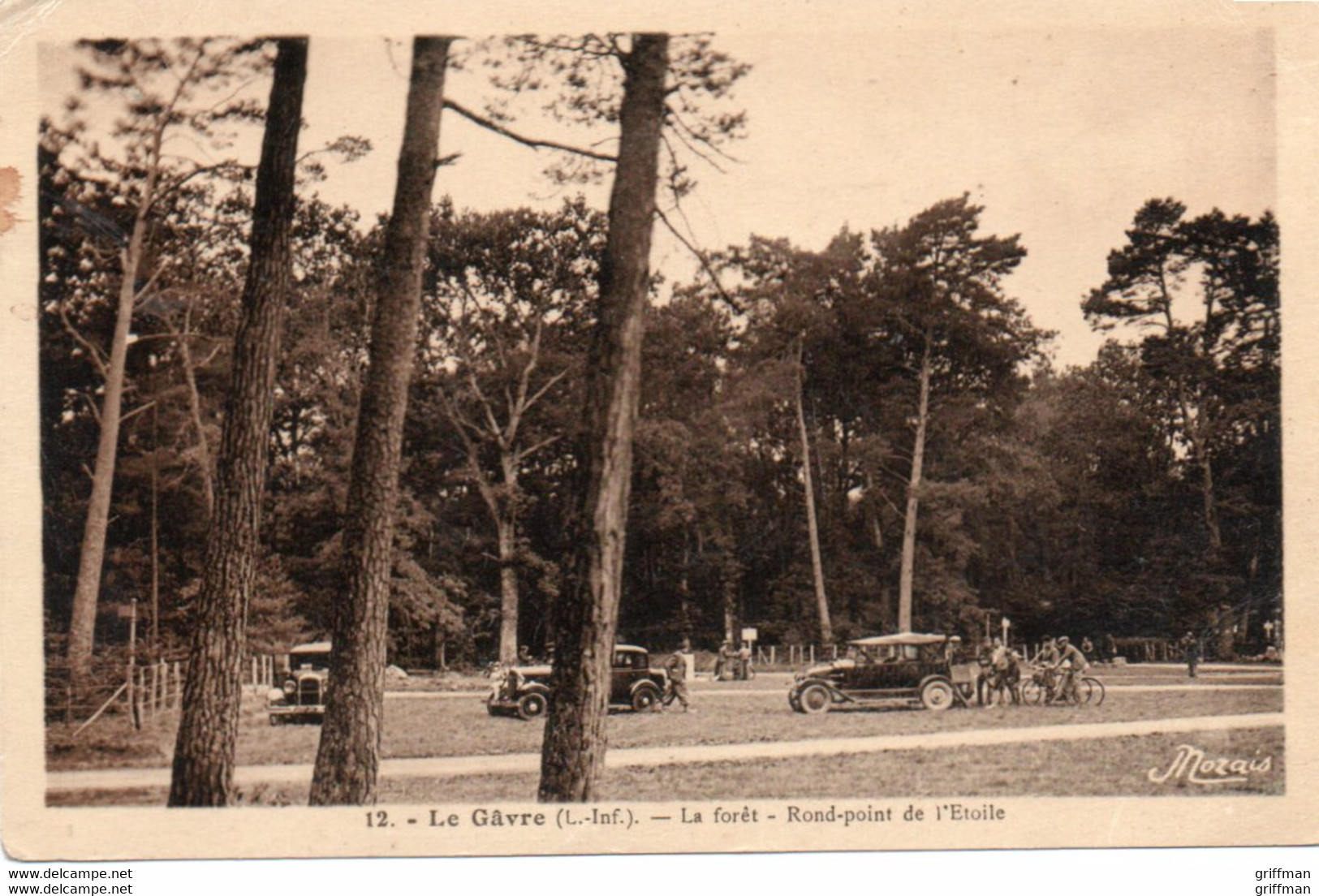 LE GAVRE LA FORET ROND POINT DE L'ETOILE CPA GLACEE TBE - Le Gavre