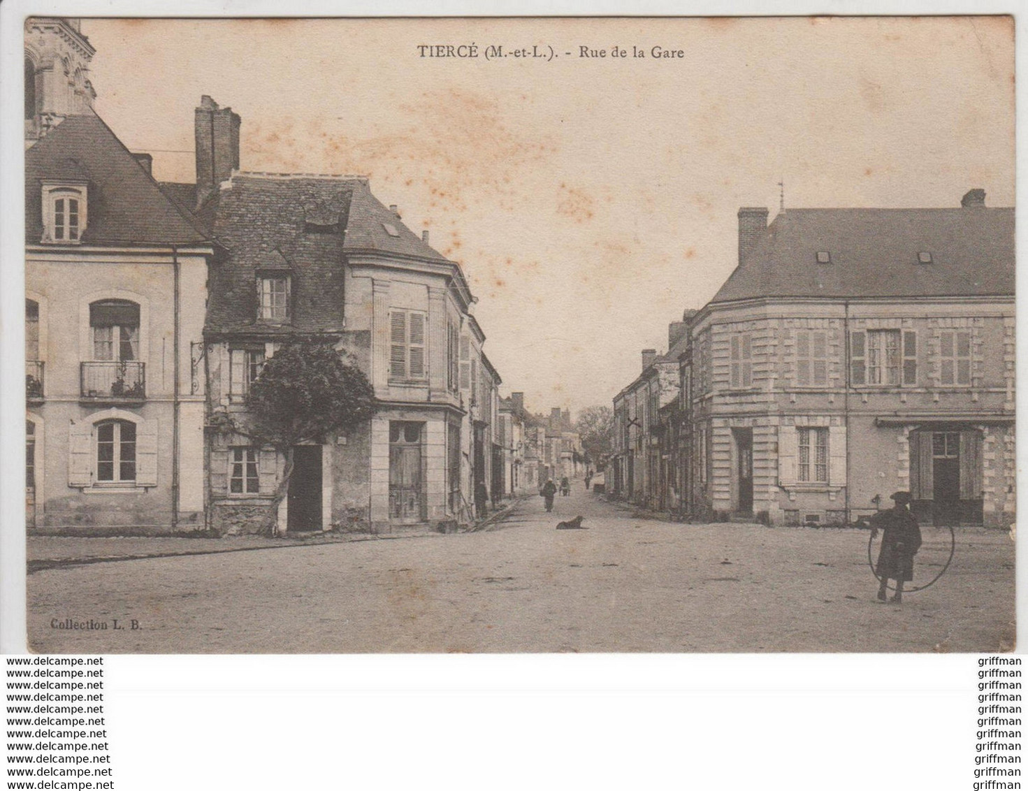 TIERCE RUE DE LA GARE 1907 TBE - Tierce