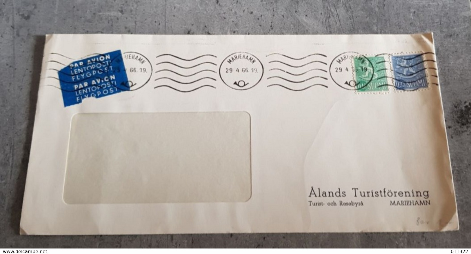 SUOMI FINLAND ENVELOPPE LETTER COVER CIRCULED YEAR 1966 - Maximumkaarten