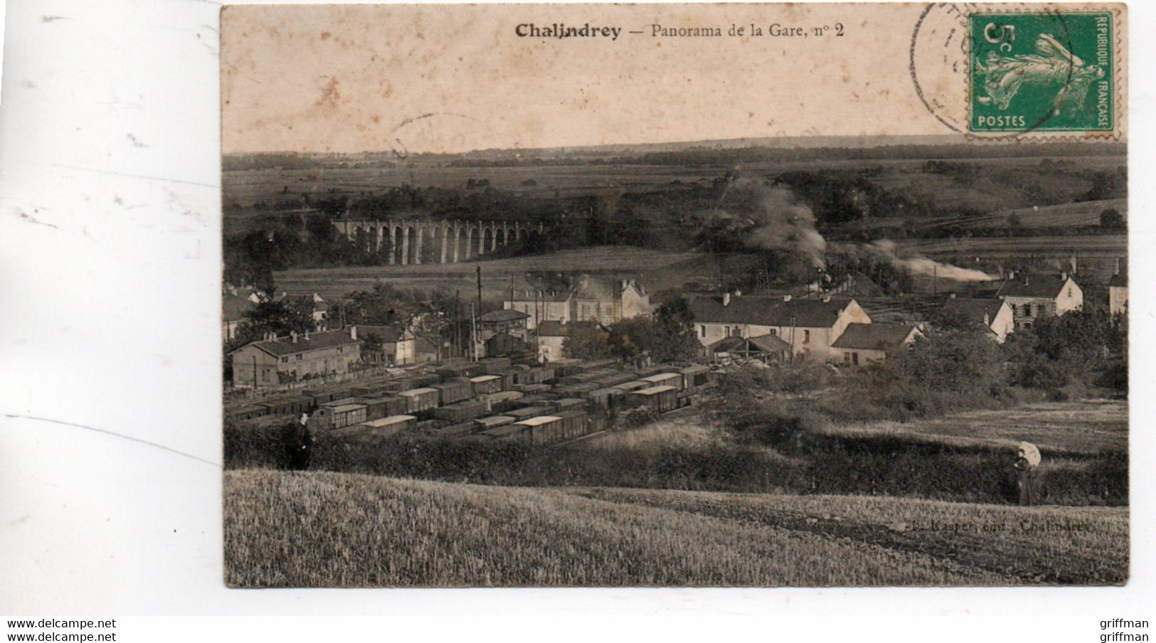 CHALINDREY PANORAMA DE LA GARE 1910 - Chalindrey