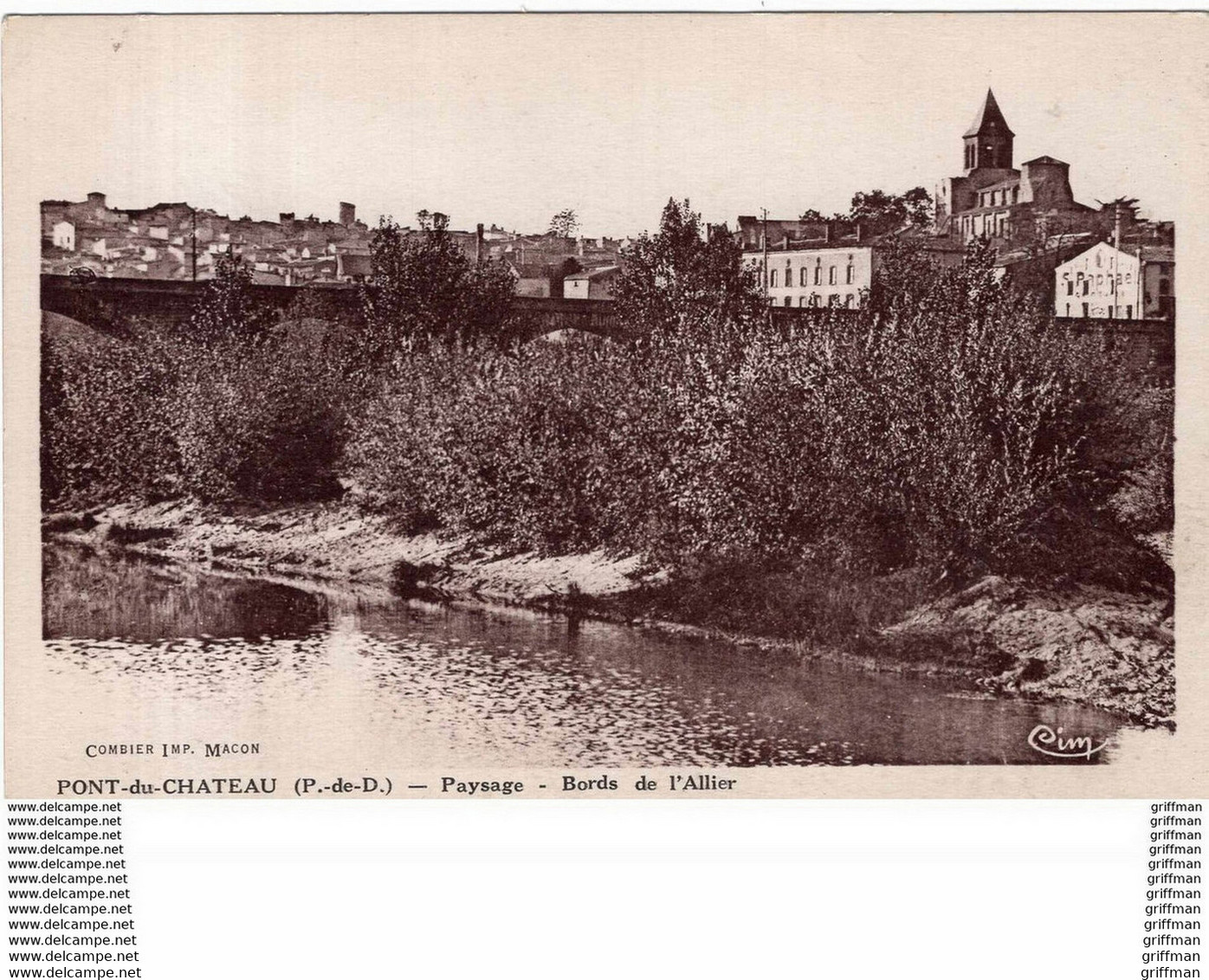 PONT DU CHATEAU PAYSAGE BORDS DE L'ALLIER TBE - Pont Du Chateau