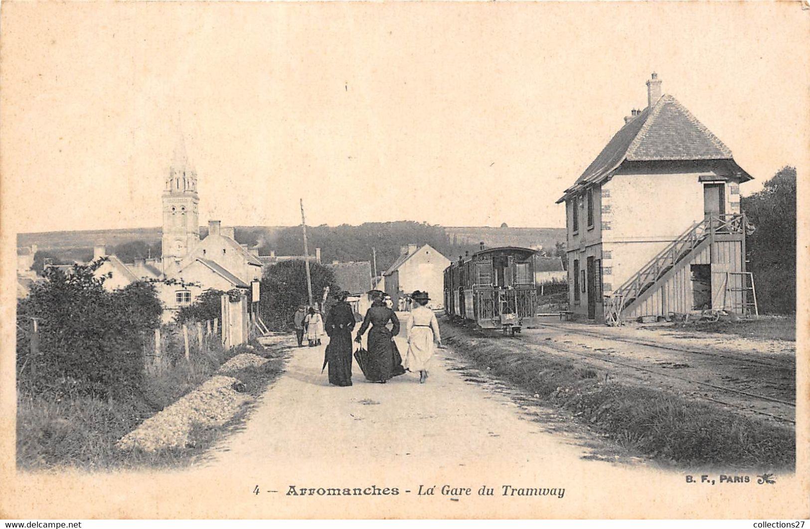 14-ARROMANCHE- LA GARE DU TRAMWAY - Arromanches