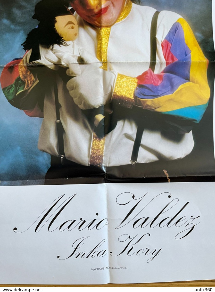 Cirque - Brochure + Affiche Clown Mime MARIO VALDEZ