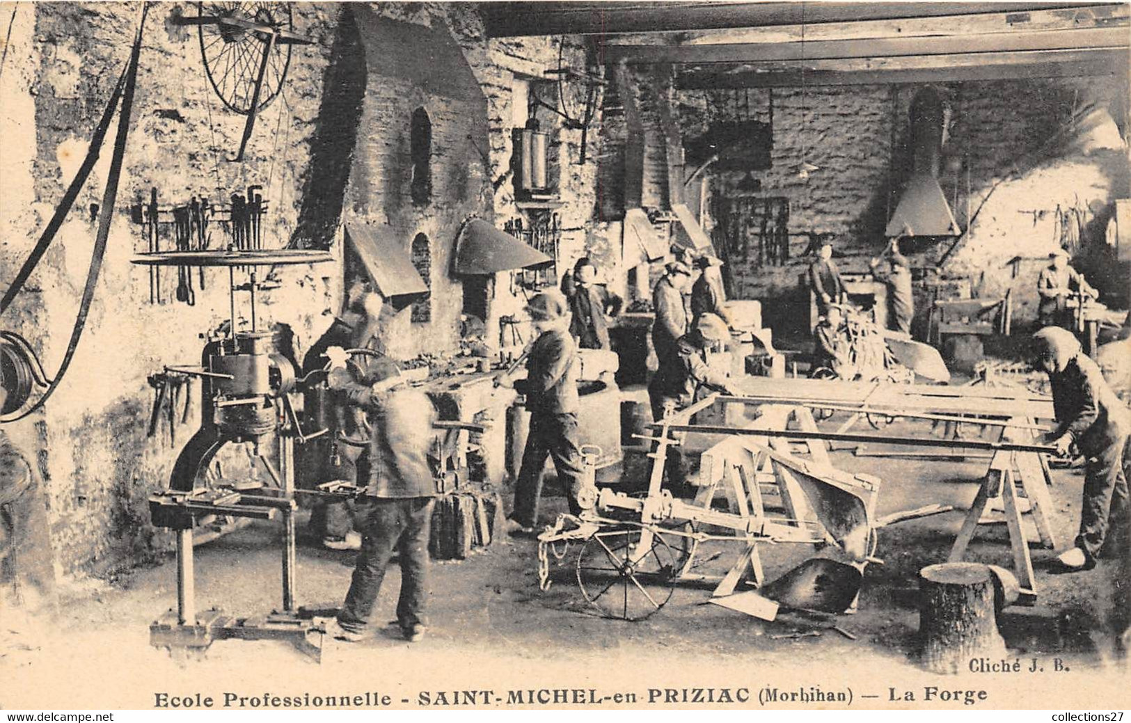 56-SAINT-MICHEL-EN-PRIZIAC- ECOLE PROFESSIONNELLE -  LA FORGE - Altri & Non Classificati