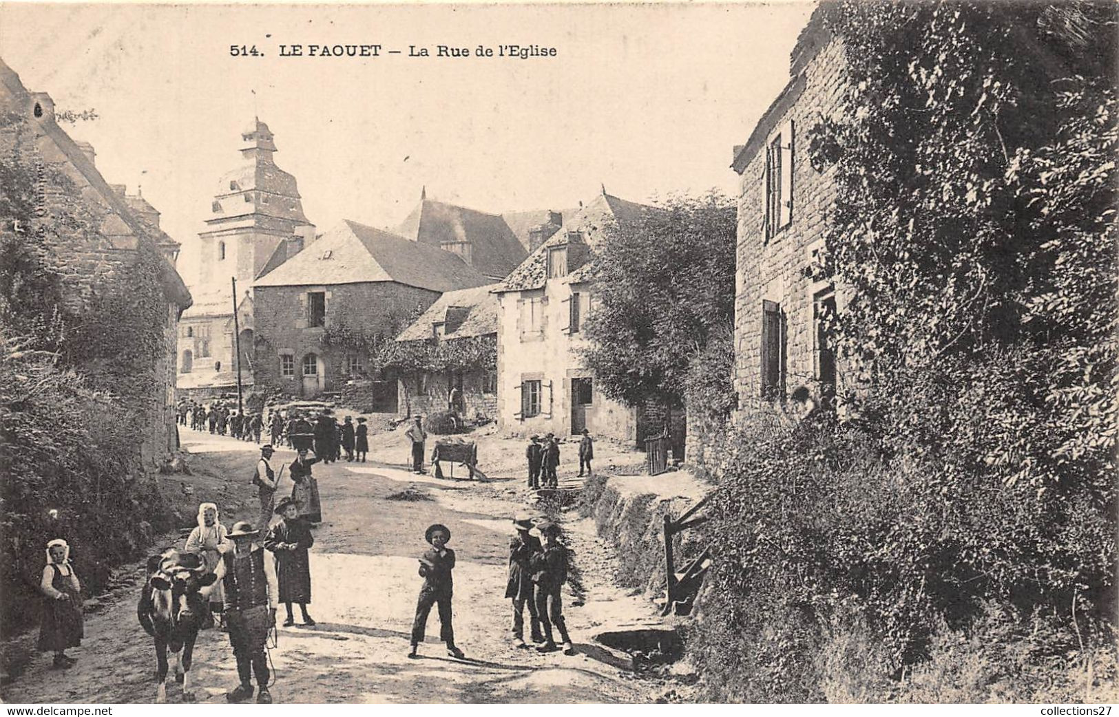 56-LE-FAOUET- LA RUE DE L'EGLISE - Le Faouet