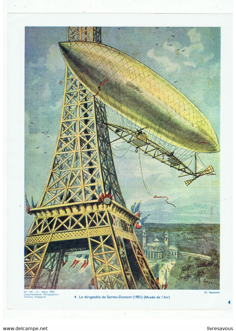 Le Dirigeable De Santos-Dumont (1901) Musée De L'air D.P. N°124 H De MARS 1965 Photo N°4 - Luftfahrt