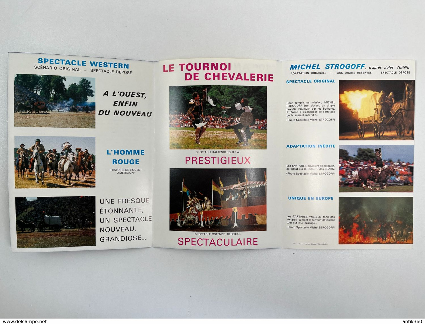 Cirque - Brochure Spectacle Les Cascadeurs Associés Jackie Vernon Arènes De Lutèce Paris - - Programma's