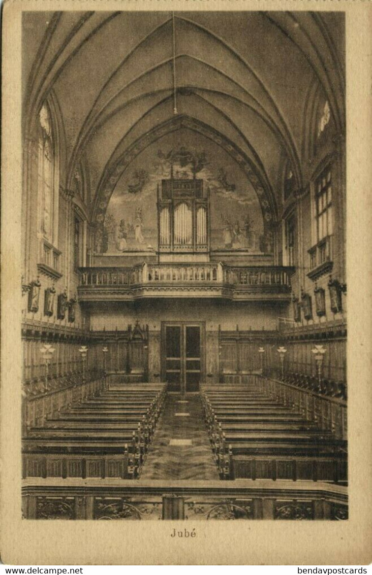 Belgium, JUPILLE, Binnenste Der Kerk Jubé, Church Interior (1923) Postcard - Rendeux