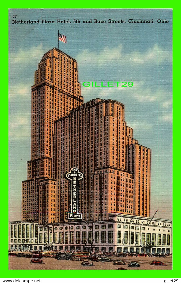 CINCINNATI, OH - NETHERLAND PLAZA HOTEL - TRAVEL IN 1950 - PUB BY BELL BLOCK NEWS & NOVELTY - - Cincinnati