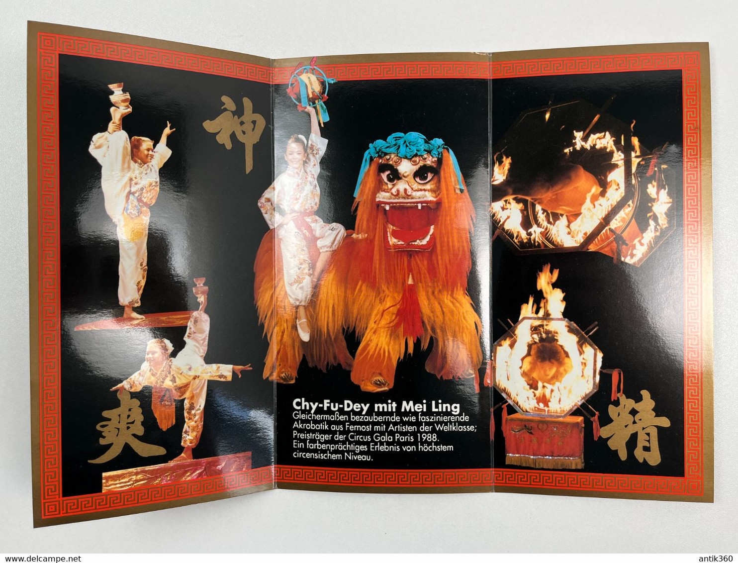 Cirque - Brochure Spectacle Acrobates CHINESE ACROBATICS Chy-Fu-Deys & Mey-Ling - Programs