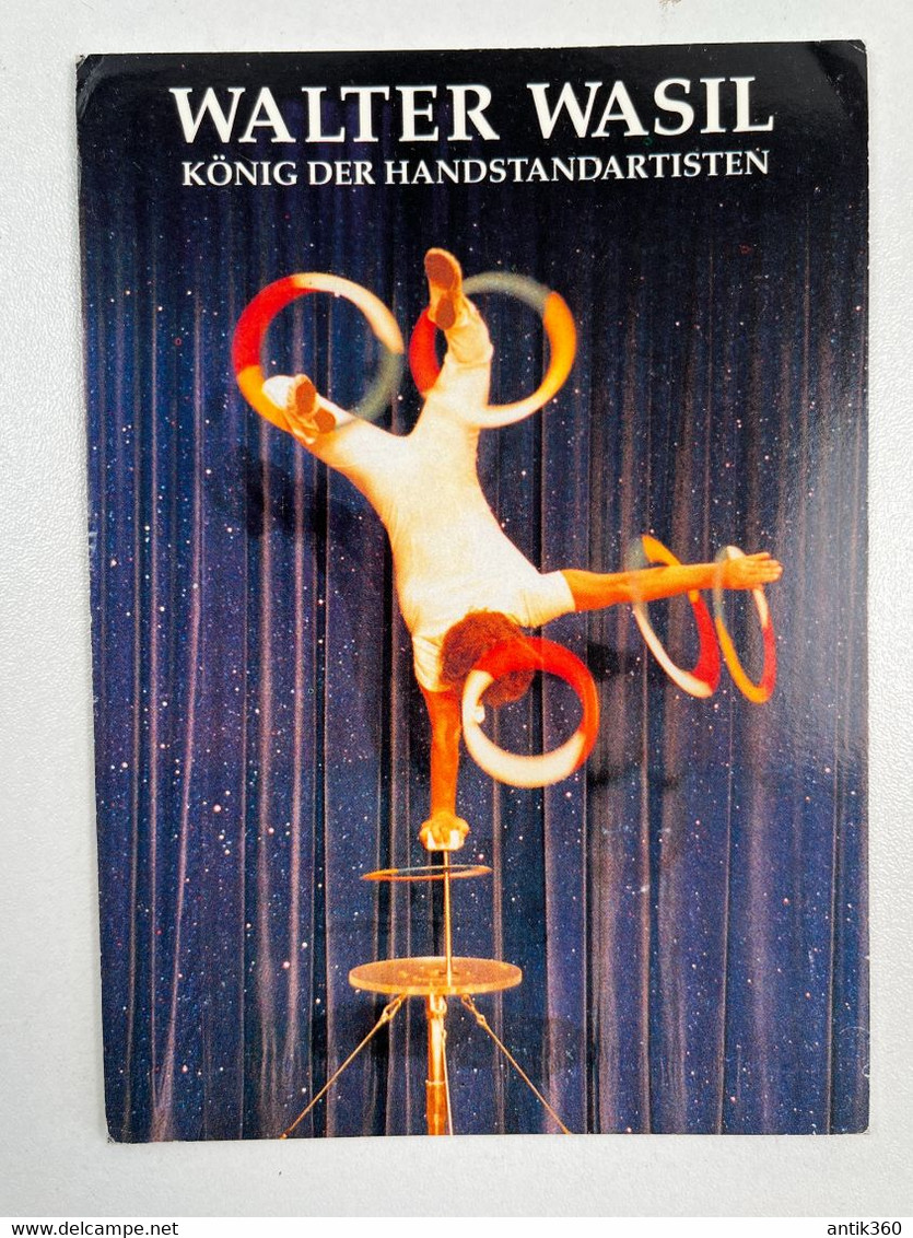 Cirque - Carte Postale Acrobate Jongleur - Walter Wasil - Circus Stella Nova Kerava Finland - Programme