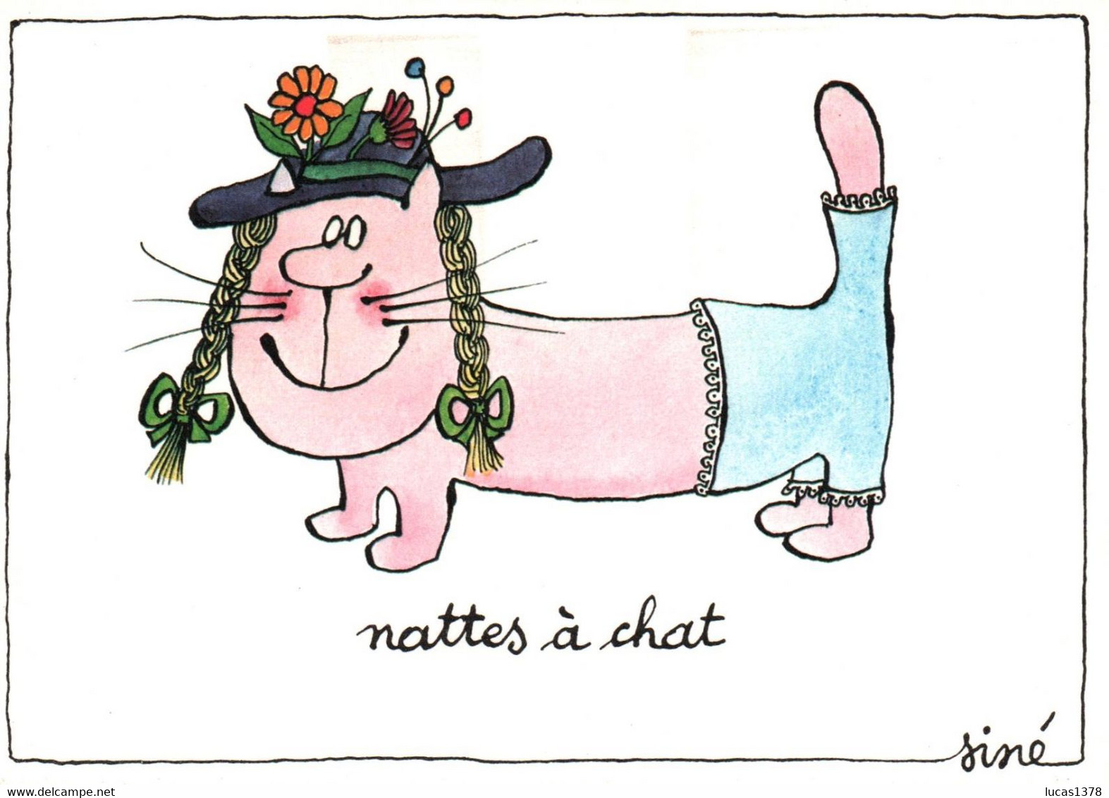 SINE / SERIE CHAT / NATTES A CHAT - Sine