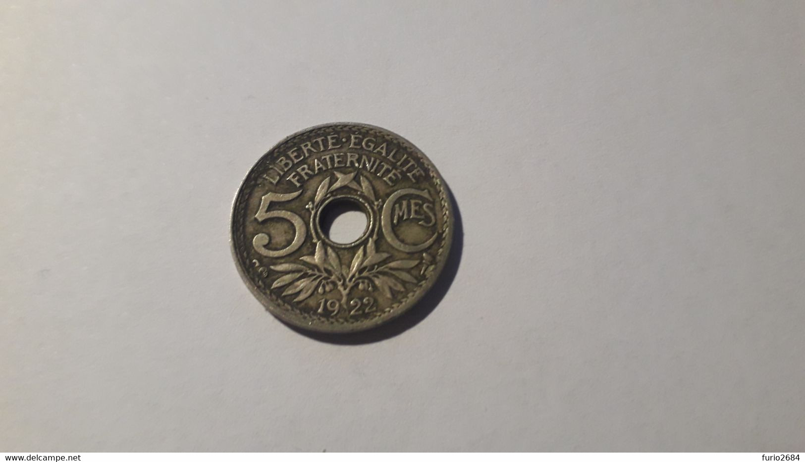 MIX1 FRANCIA 5 CENT. 1922 IN BB+ - 10 Centimes