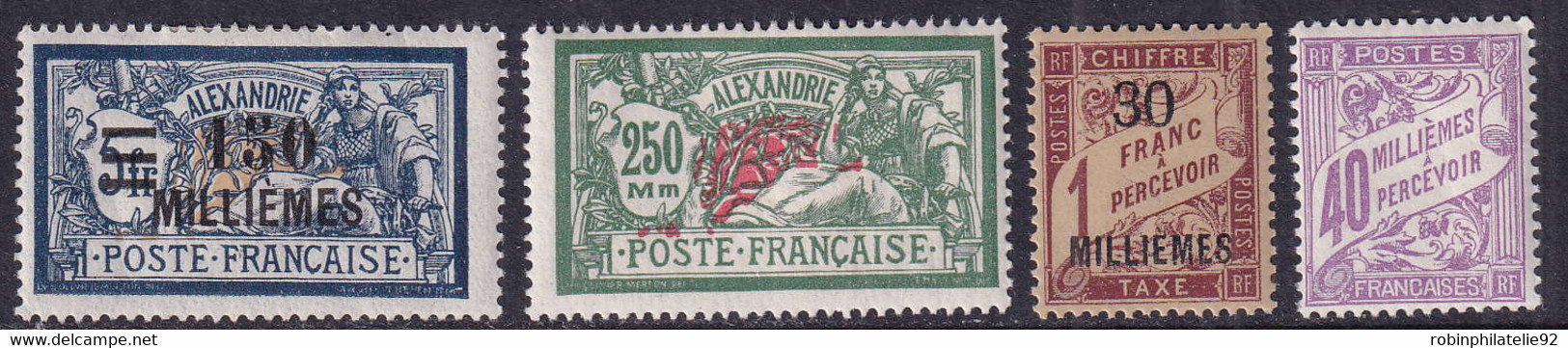 ALEXANDRIE   N°64 /84 + Taxes 1/13 35 Valeurs Qualité:* Cote:217 - Nuevos