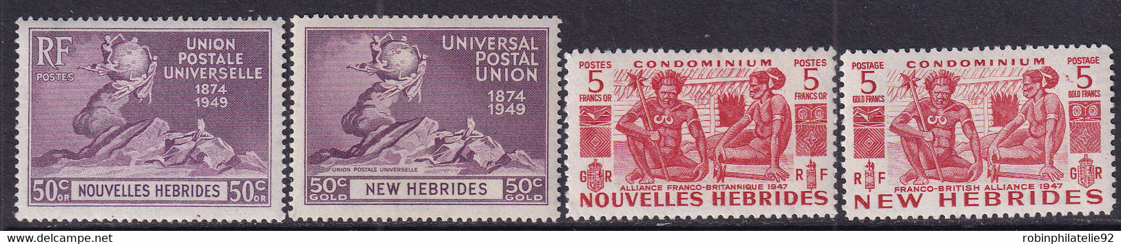 NOUVELLES-HEBRIDES   N°136 /165 30 Valeurs Qualité:* Cote:178 - Unused Stamps