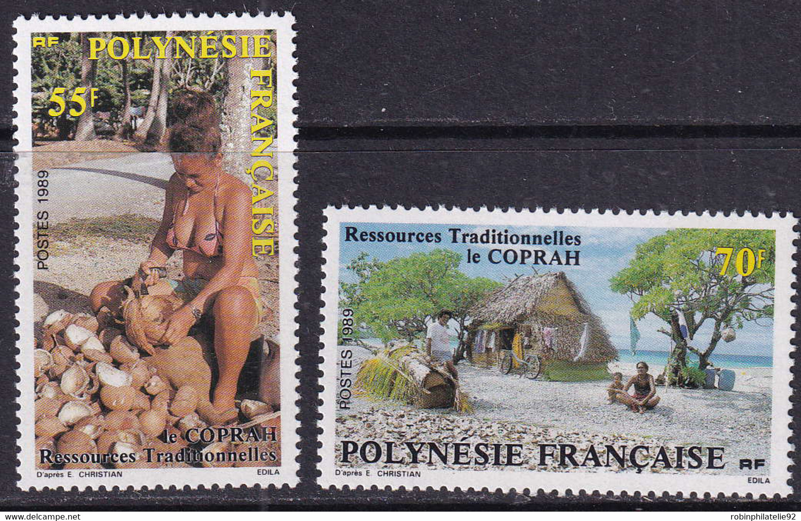 POLYNESIE   N°326 /327 2 Valeurs  Qualité:** Cote:68 - Unused Stamps
