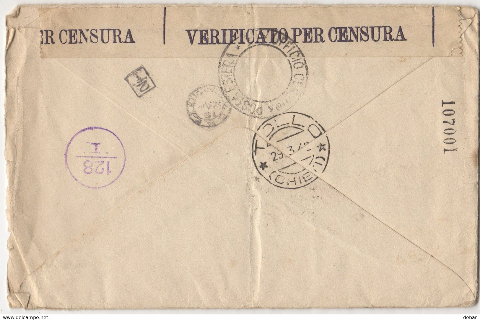 WW2 - ITALY OCCUPATION OF MONTENEGRO 1942 - CATTARO PORTE DALMAZIA - TOLLO CHIETI - Montenegro