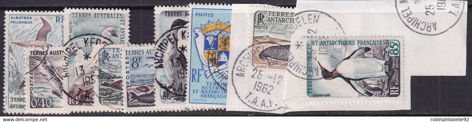 TERRES AUSTRALES   N°12 /17 9 Valeurs TB  Qualité:OBL Cote:130 - Used Stamps