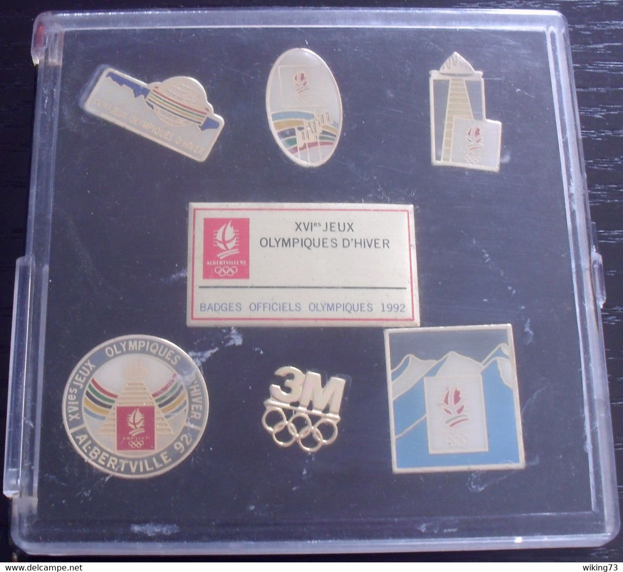 Lot Pin's + Coffret Jeux Olympiques D' Hiver D' Albertville - Badges Officiels - Sports D'hiver