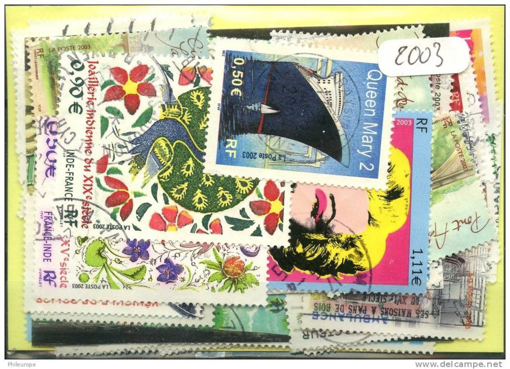 France  Années Completes (o) 2003 (94 Timbres) - 2000-2009