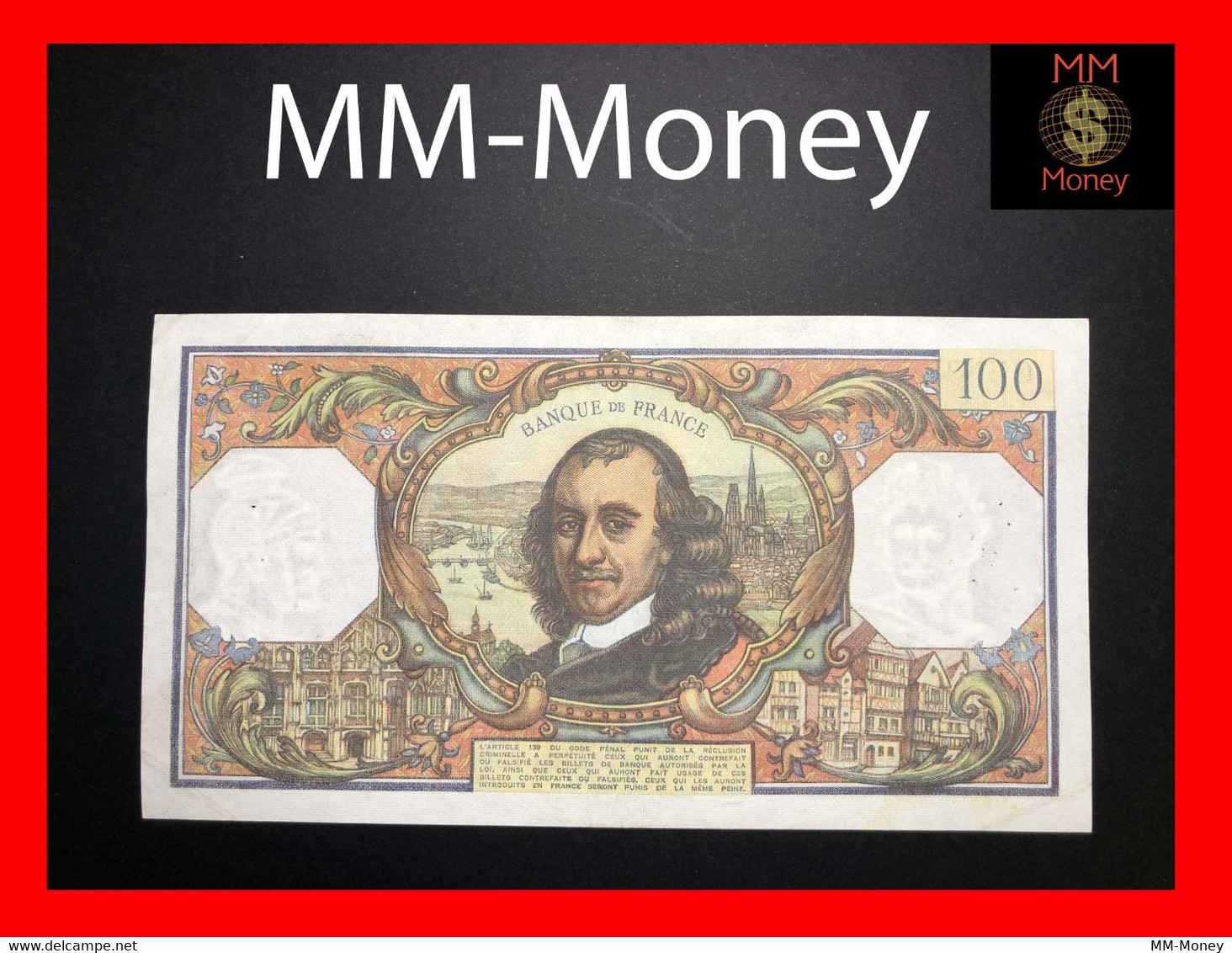 FRANCE  100 Francs 4.11.1976   P. 149  P.hs   AXF - 100 F 1964-1979 ''Corneille''