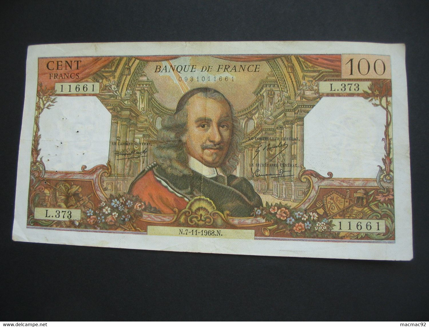 100 Francs - Cent Francs CORNEILLE  7-11-1968   **** EN ACHAT IMMEDIAT **** - 100 F 1964-1979 ''Corneille''