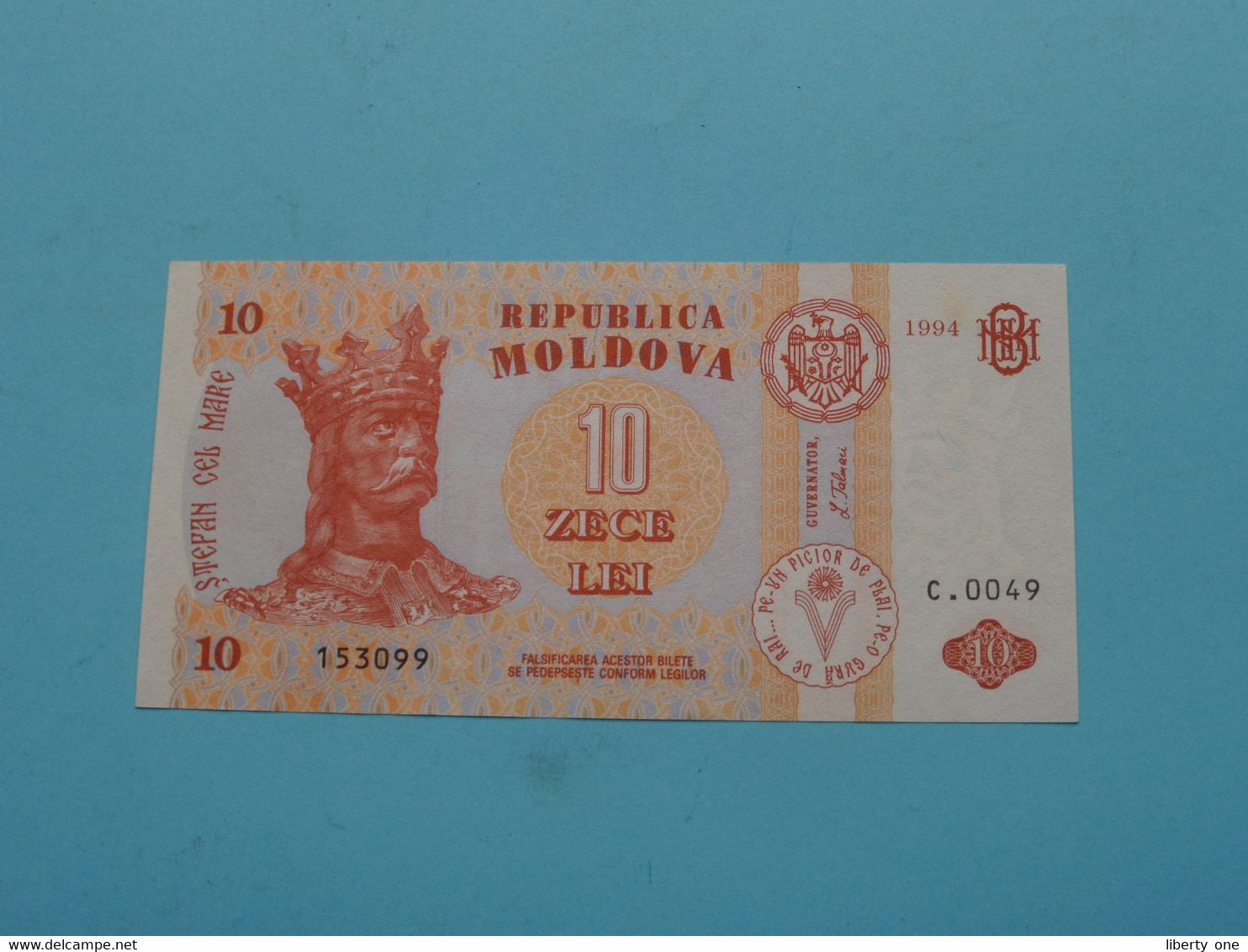 10 Zece Lei ( 153099 - C.0049 ) Republica MOLDOVA - 1994 ( Voir / See > Scans ) UNC ! - Moldawien (Moldau)