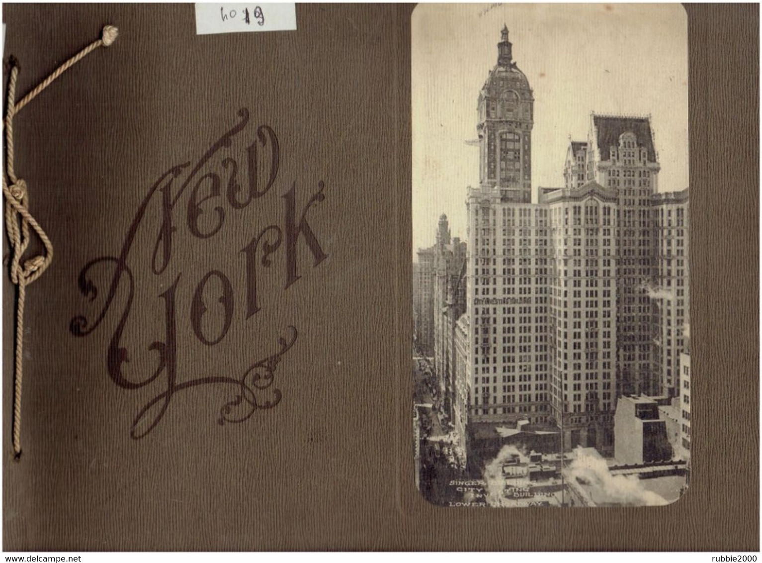 NEW YORK 1890 1900 ALBUM 61 VIEWS VUES BY A. WITTEMANN BROOKLYN PHOTOGRAPHIES PAR ALBERTYPE - 1850-1899