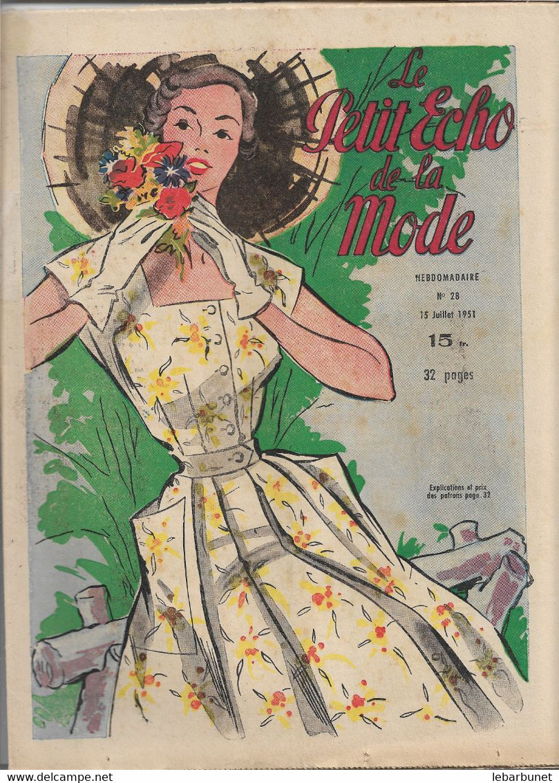 5 Revues De Mode 1951 Le Petit Echo De La Mode N° 24 - 25 - 26 - 27- 28 - Moda