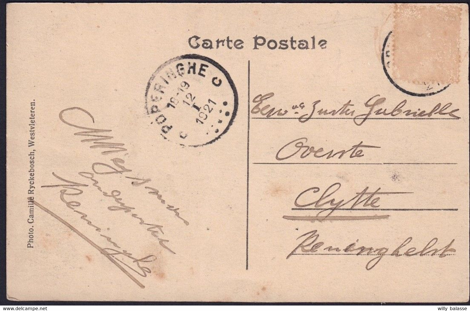 +++ CPA - RENINGE - RENINGHE - 1919 - Institut Vallaeys - Ruines   // - Lo-Reninge