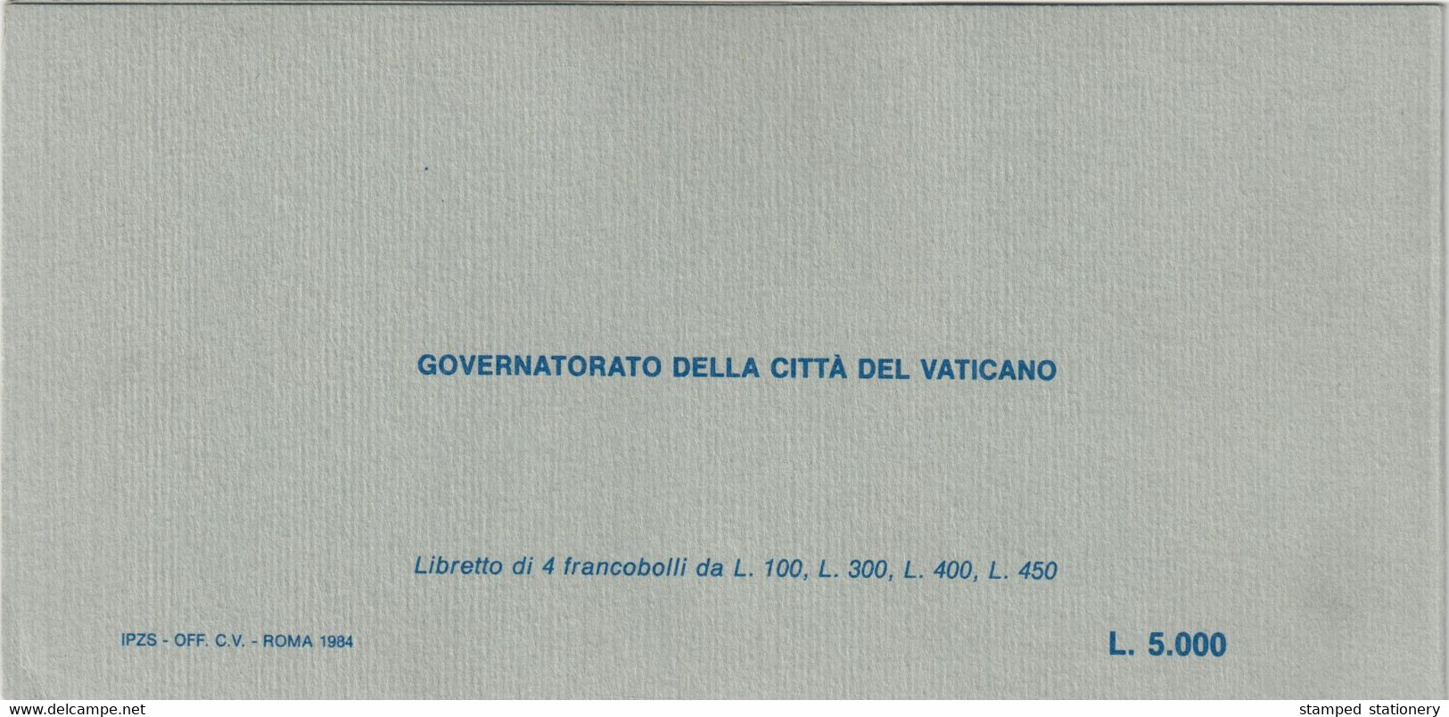 VATICANO 1985 - LIBRETTO I VIAGGI DEL PAPA GIOVANNI PAOLO II 1981 / 1982 - 16 VALORI NUOVI MNH ** - SASSONE 1 - Booklets