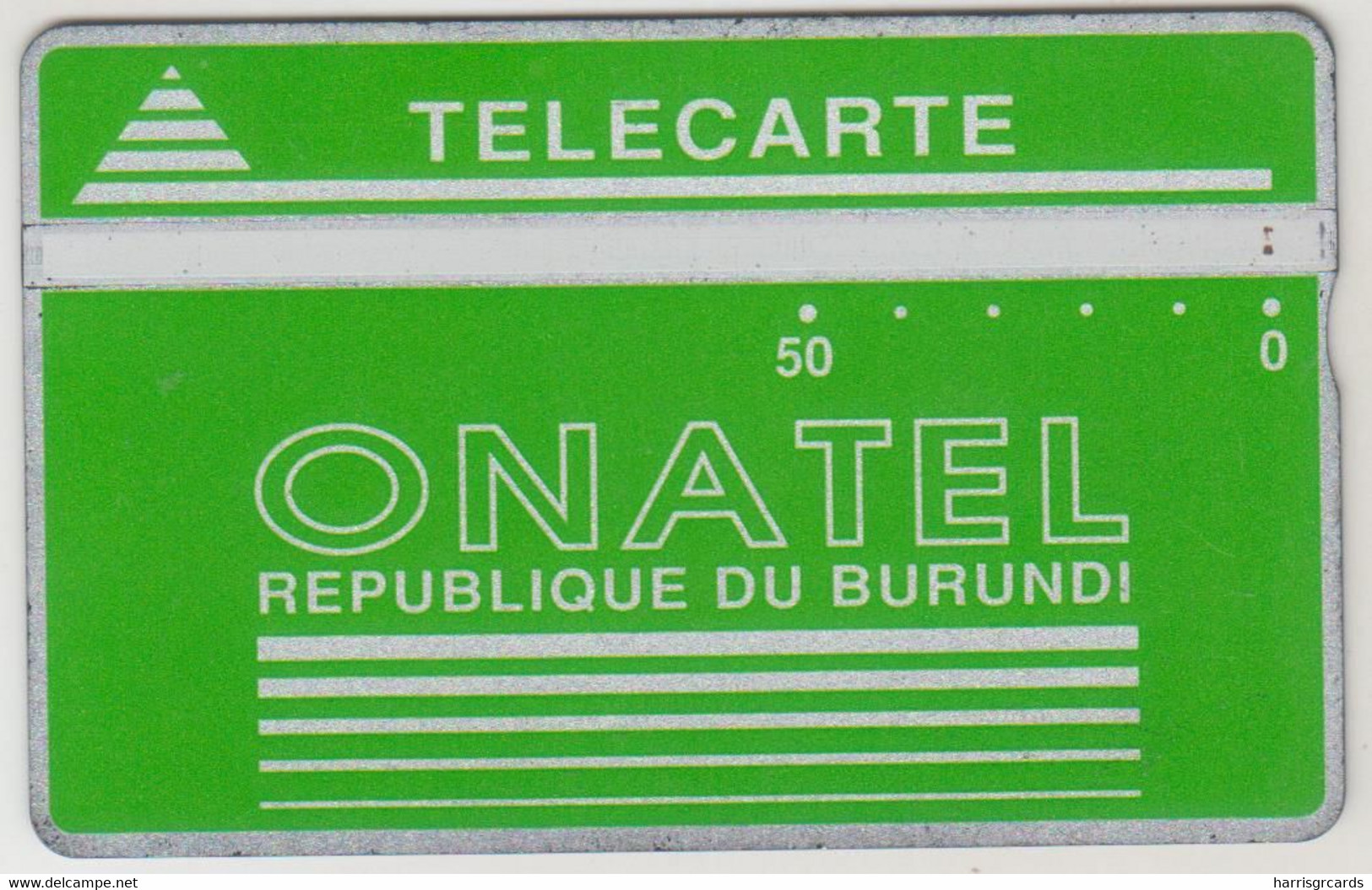 BURUNDI - Green Logo, Onatel, 50 U, CN:406A, Tirage 30.000, Used - Burundi