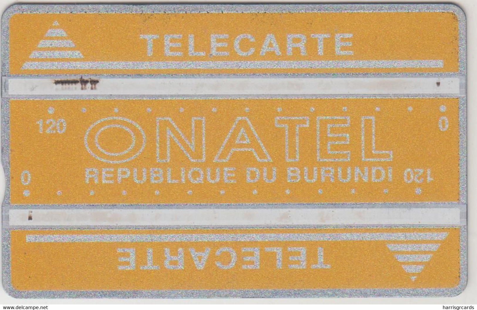 BURUNDI - Yellow Logo (Large Onatel), Onatel, 240 U, CN:711D, Tirage 8.000, Used - Burundi