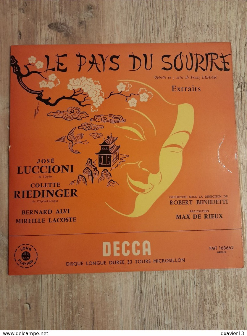 33T - Opérette - Le Pays Du Sourire - Opérette En 3 Actes De Franz Lehar (1961) - Oper & Operette