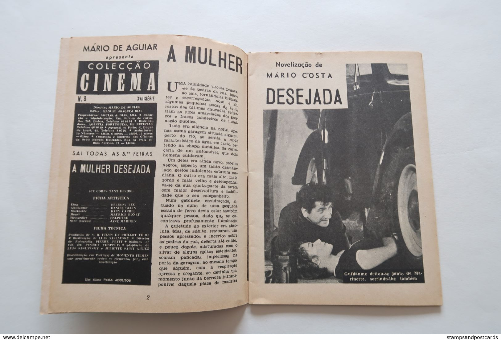 Portugal Revue Cinéma Movies Mag Ce Corps Tant Desiré Luis Saslavsky Belinda Lee Daniel Gélin Dany Carrel - Kino & Fernsehen
