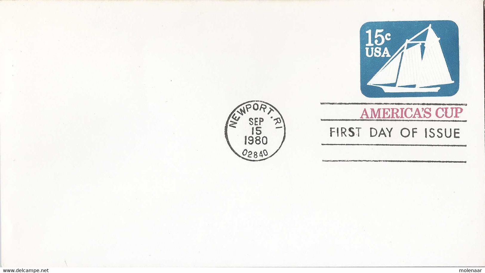 Verenigde Staten  Postwaardestukken Omslag1e Dag Stempel Sep-15-1980 (9190) - 1961-80