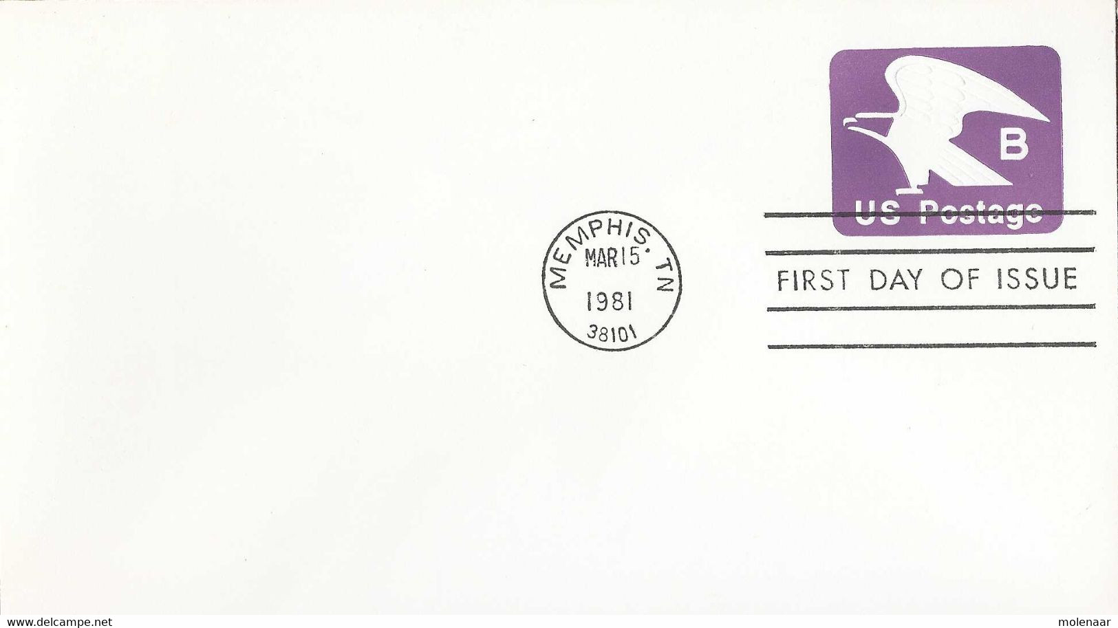Verenigde Staten  Postwaardestukken Omslag1e Dag Stempel Mar-15-1981 (9192) - 1981-00